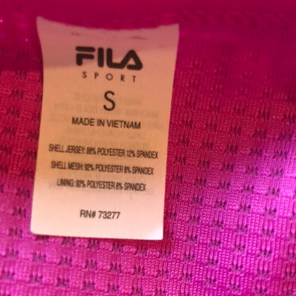 Fila Medium Support Hot Pink Sports Bra w/Medium Support.  Size Small  NWT - Picture 7 of 8